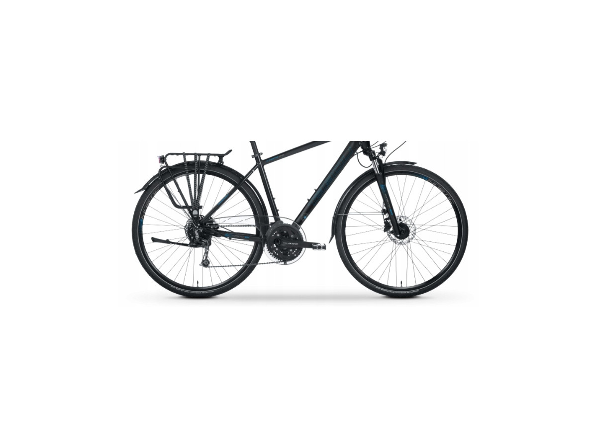ROWER TREKKINGOWY TABOU KINETIC 5.0 RAMA 23 ALIVIO 3X9 DYNAMO BLACK/BLUE