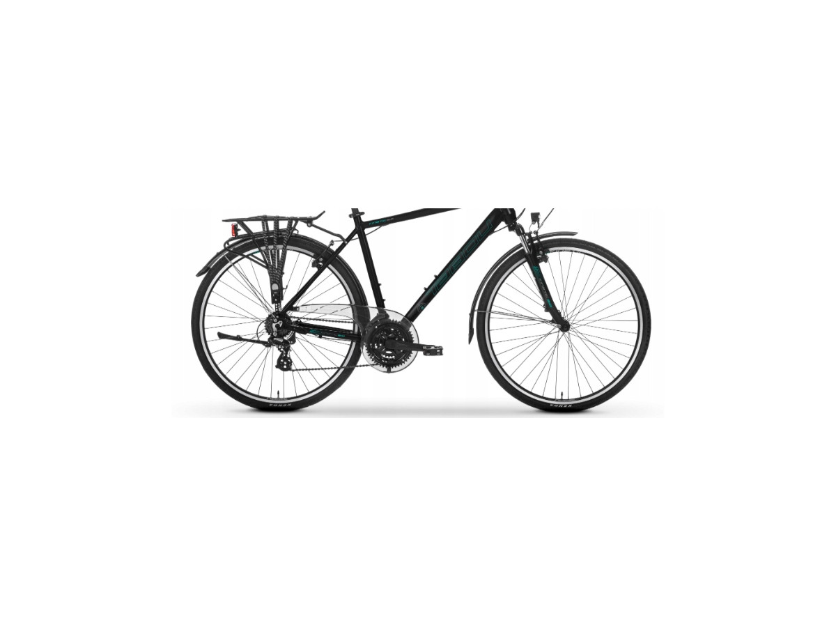 ROWER TREKKINGOWY TABOU KINETIC 2.0 RAMA 19 ALTUS 3X7 BLACK/TURQUOISE