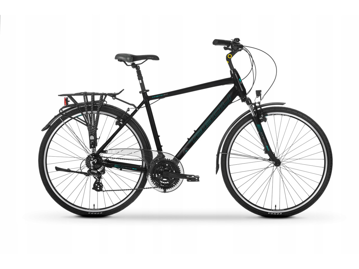 ROWER TREKKINGOWY TABOU KINETIC 2.0 RAMA 19 ALTUS 3X7 BLACK/TURQUOISE