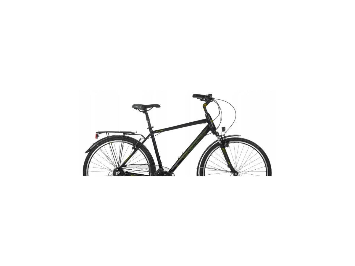 ROWER TREKKINGOWY TABOU KINETIC 1.0 RAMA 21 SHIMANO 3X7 BLACK/LIME