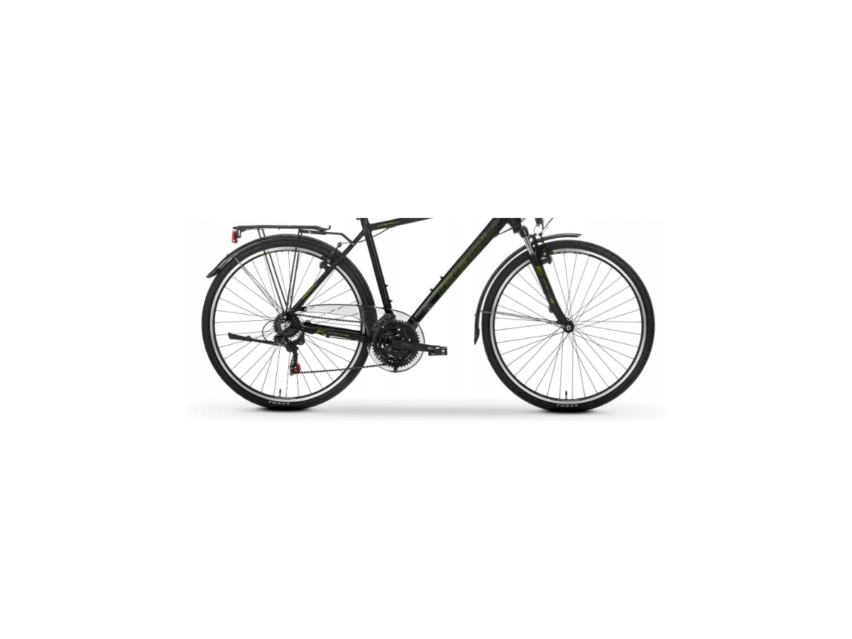 ROWER TREKKINGOWY TABOU KINETIC 1.0 RAMA 21 SHIMANO 3X7 BLACK/LIME