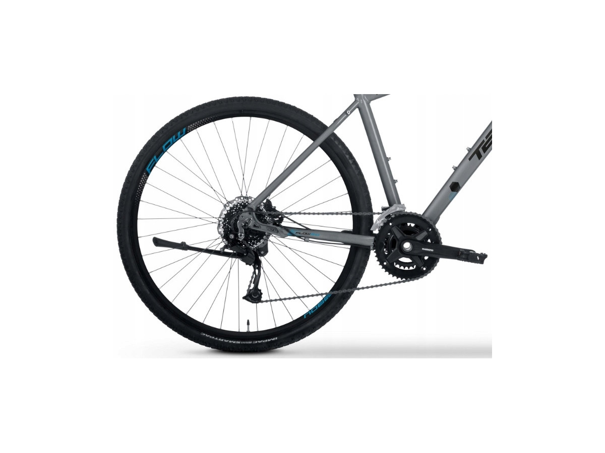 ROWER CROSSOWY TABOU FLOW 3.0 RAMA 19 ALIVIO 2X9 HYDRAULIKA GREY/BLUE
