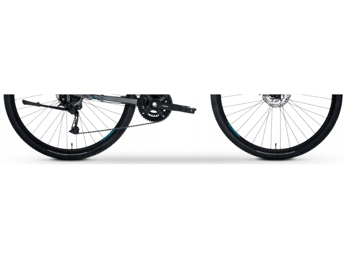 ROWER CROSSOWY TABOU FLOW 3.0 RAMA 19 ALIVIO 2X9 HYDRAULIKA GREY/BLUE