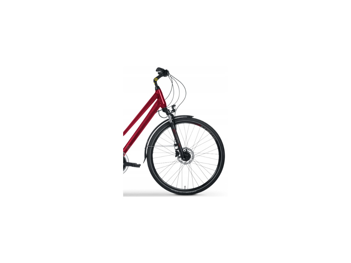 ROWER TREKKINGOWY TABOU KINETIC 4.0 RAMA 21 ALIVIO 2X9 HYDRAULIKA RED/BLACK