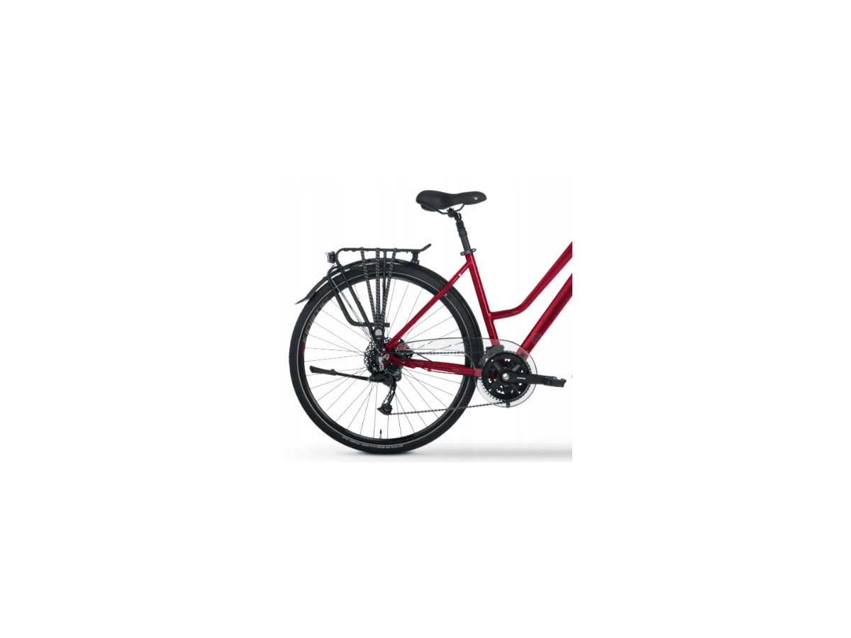 ROWER TREKKINGOWY TABOU KINETIC 4.0 RAMA 21 ALIVIO 2X9 HYDRAULIKA RED/BLACK