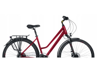 ROWER TREKKINGOWY TABOU KINETIC 4.0 RAMA 21 ALIVIO 2X9 HYDRAULIKA RED/BLACK