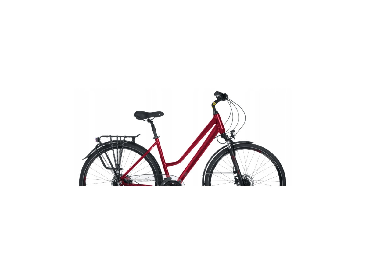 ROWER TREKKINGOWY TABOU KINETIC 4.0 RAMA 21 ALIVIO 2X9 HYDRAULIKA RED/BLACK