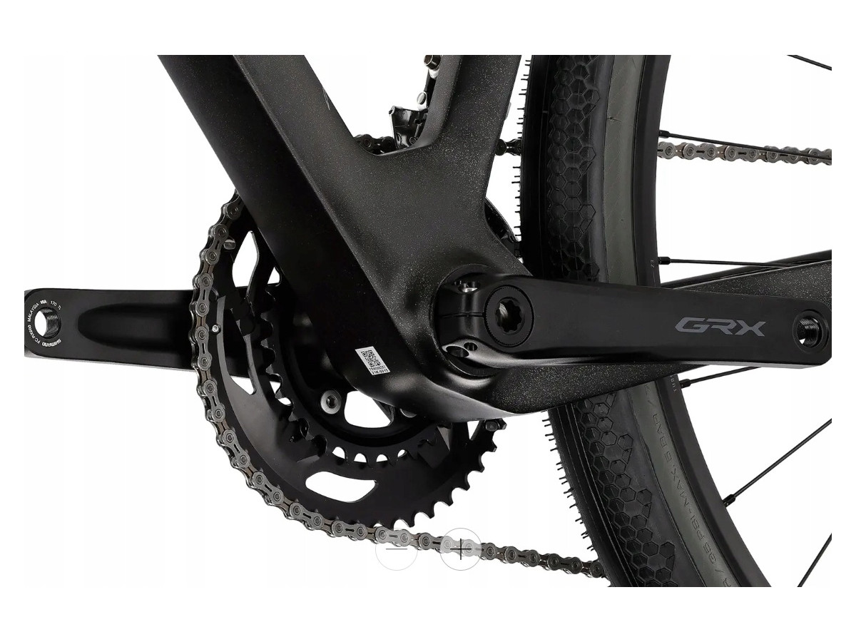 ROWER GRAVEL RONDO RATT CF2 RAMA L CARBON TWINTIP GRX 2X10 BLACK/SILVER