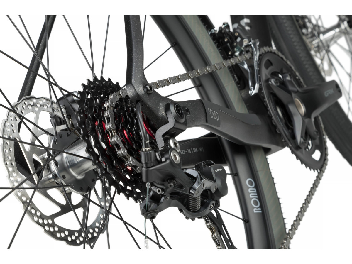 ROWER GRAVEL RONDO RATT CF2 RAMA L CARBON TWINTIP GRX 2X10 BLACK/SILVER