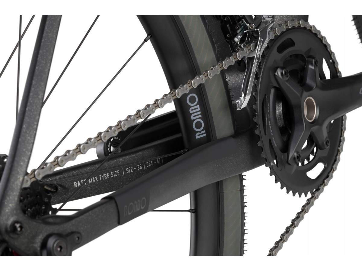 ROWER GRAVEL RONDO RATT CF2 RAMA L CARBON TWINTIP GRX 2X10 BLACK/SILVER