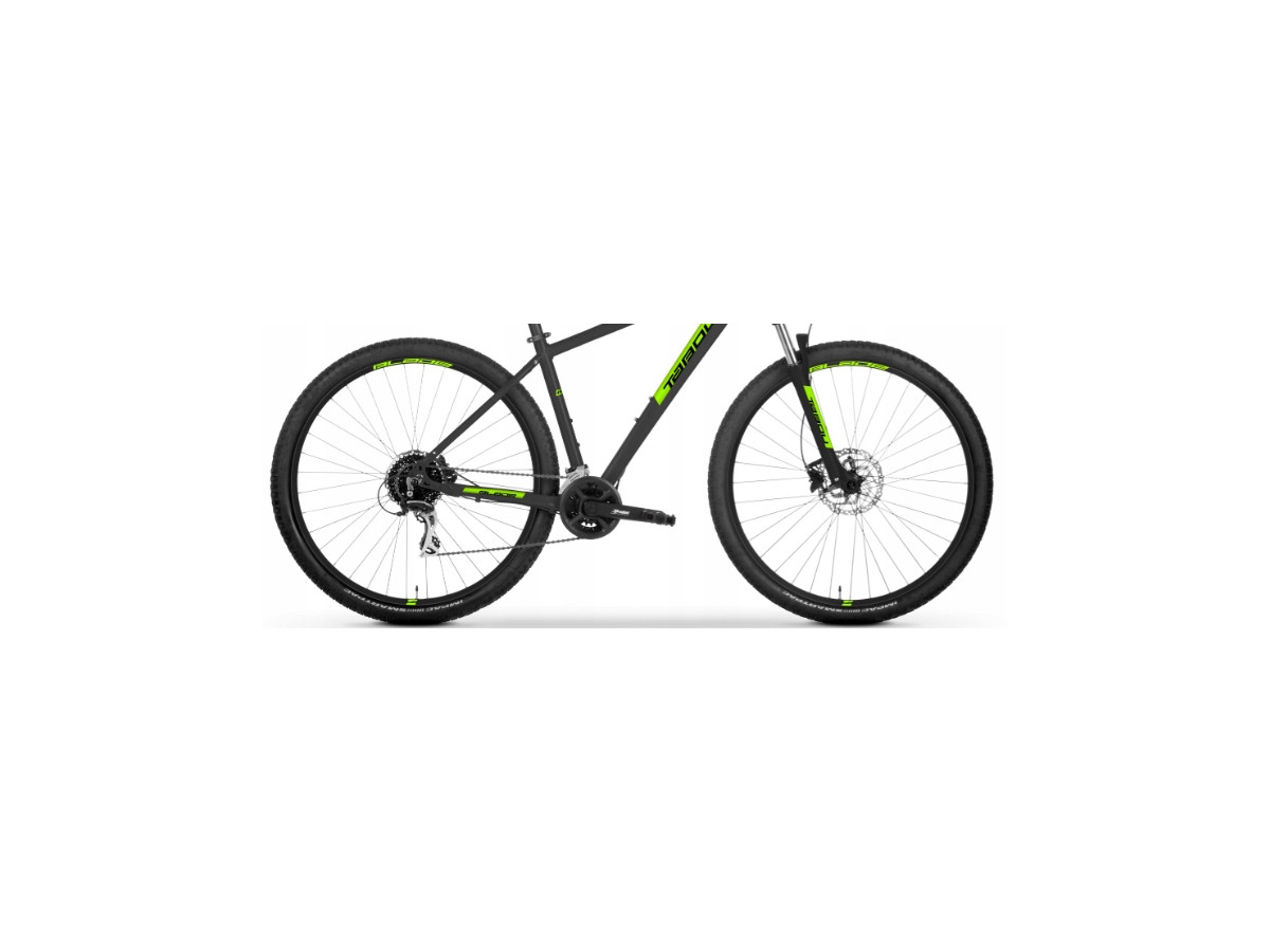 ROWER MTB TABOU BLADE 2.0 RAMA 16 KOŁA 29 ACERA 2X8 MT200 GRAPHITE/LIME