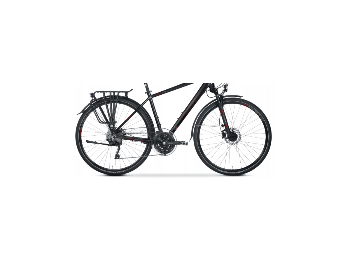 ROWER TREKKINGOWY TABOU KINETIC 6.0 RAMA 19 SUNTOUR AIR DEORE 3X10 BLCK/RED