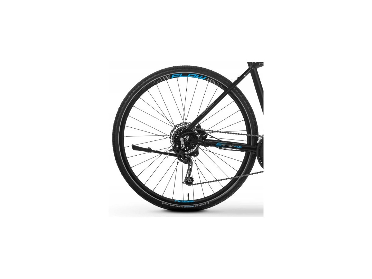 ROWER CROSSOWY TABOU FLOW 4.0 RAMA 21" ALIVIO 3X9 HYDRAULIKA BLACK/BLUE