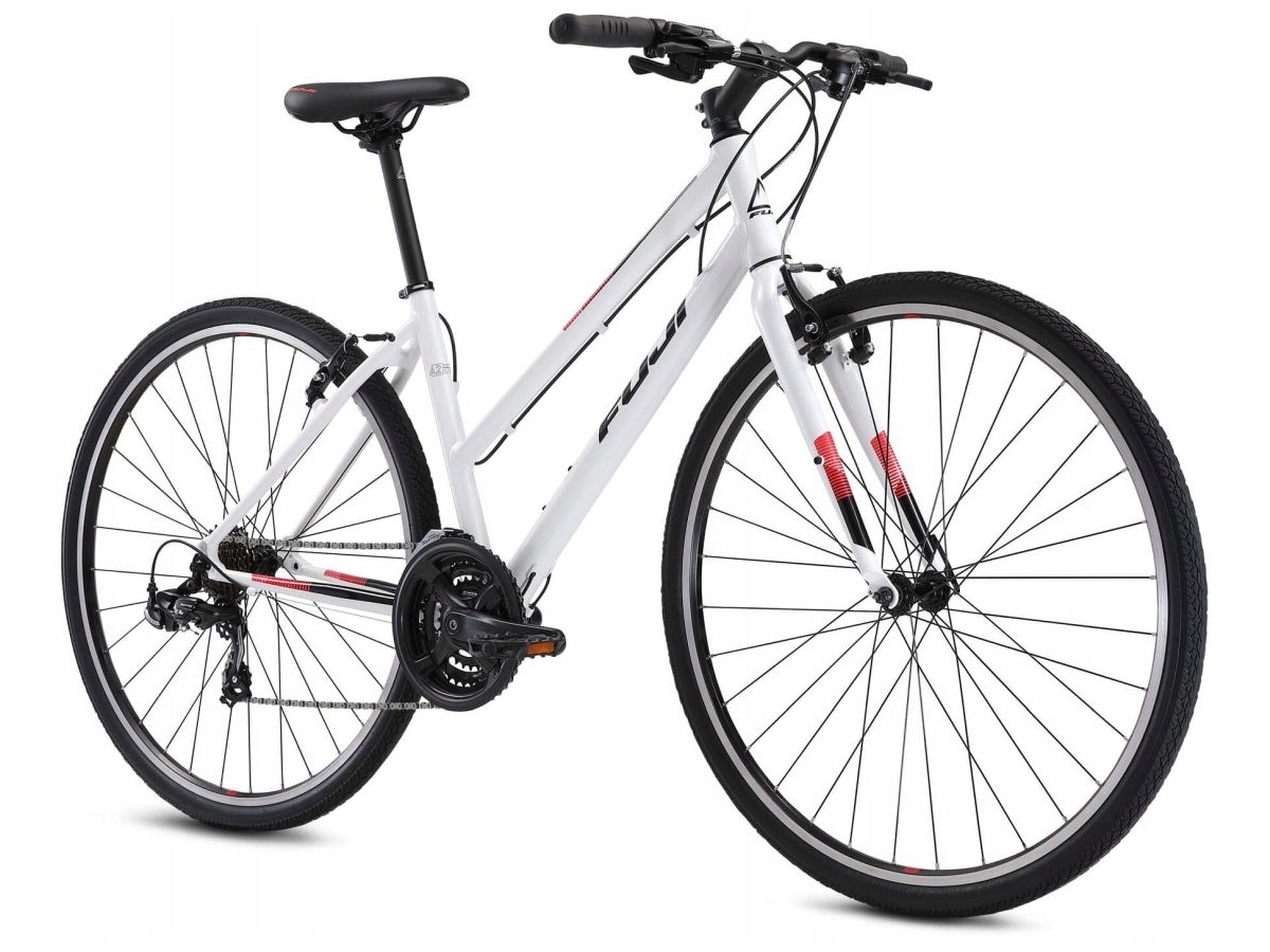 ROWER CROSSOWY FUJI ABSOLUTE 2.1 ST RAMA 19 SHIMANO 3X7 11,9KG PEARL WHITE