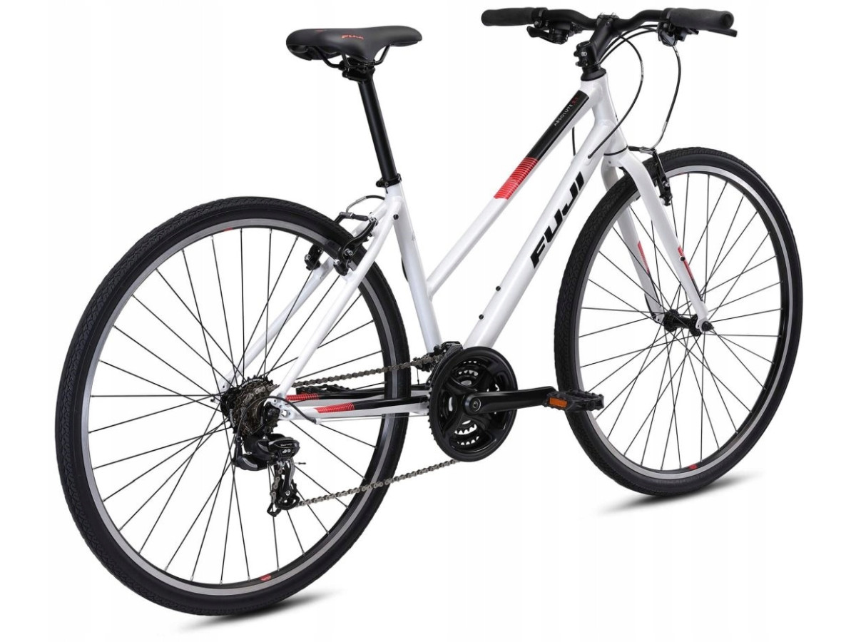 ROWER CROSSOWY FUJI ABSOLUTE 2.1 ST RAMA 19 SHIMANO 3X7 11,9KG PEARL WHITE