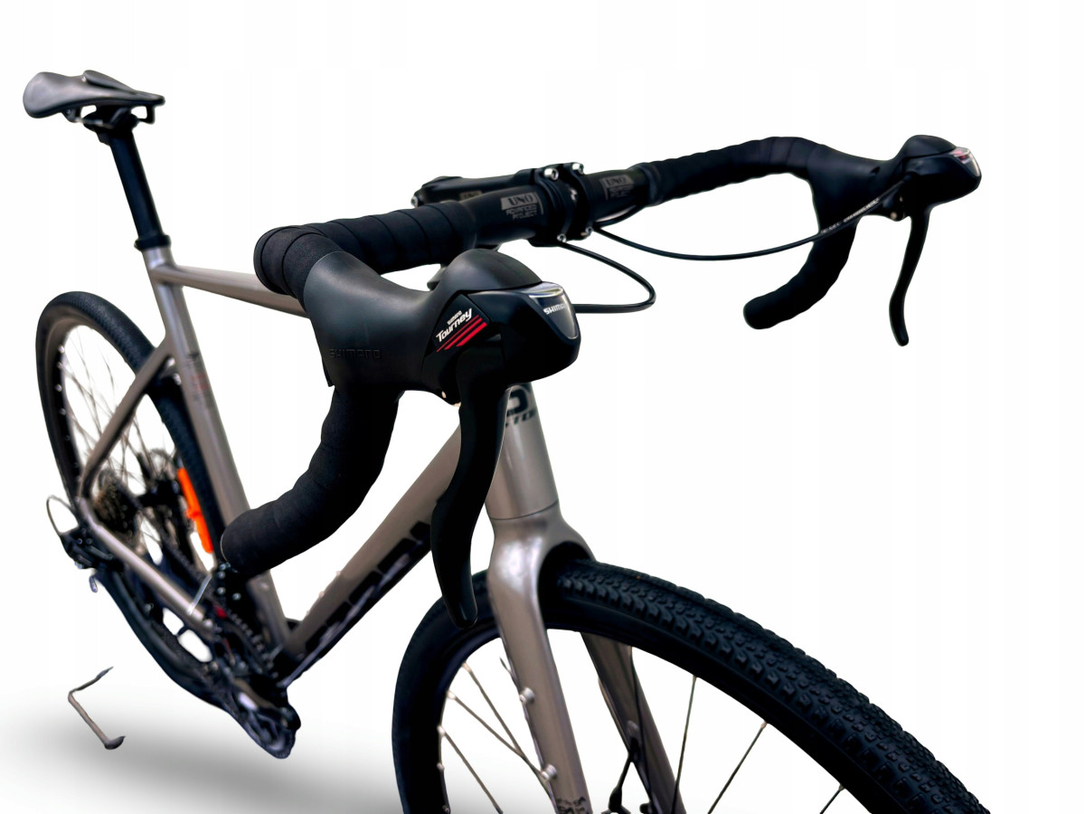 ROWER GRAVEL STORM FOCUS 28 1.0 RAMA 58CM SHIMANO 2X7 TARCZE SZARY/CZARNY