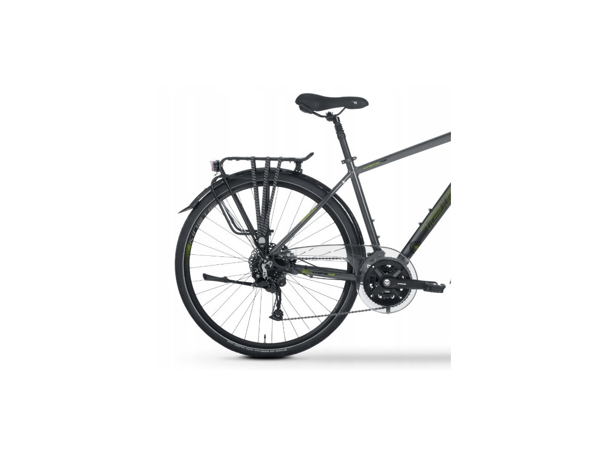 ROWER TREKKINGOWY TABOU KINETIC 4.0 RAMA 23 ALIVIO 2X9 HYDRAULIKA GRAY/LIME