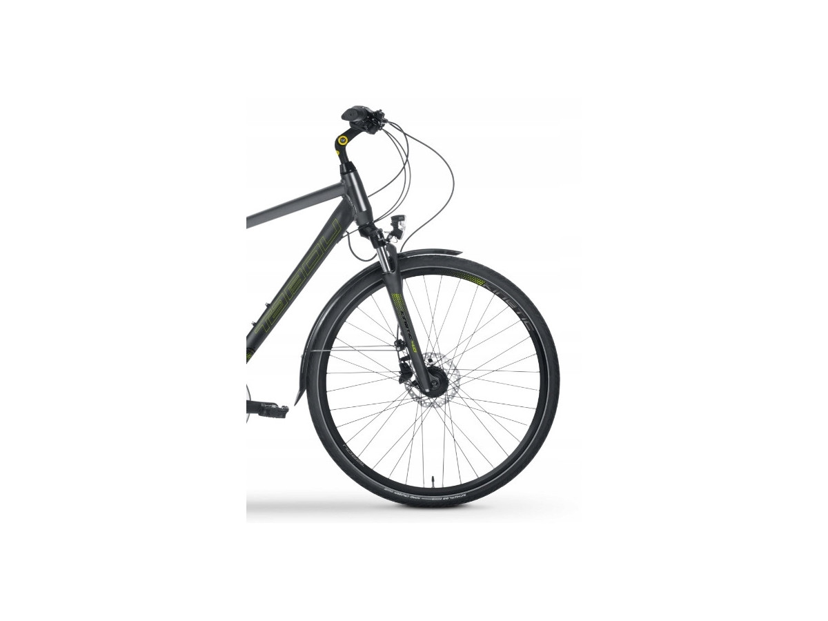 ROWER TREKKINGOWY TABOU KINETIC 4.0 RAMA 23 ALIVIO 2X9 HYDRAULIKA GRAY/LIME
