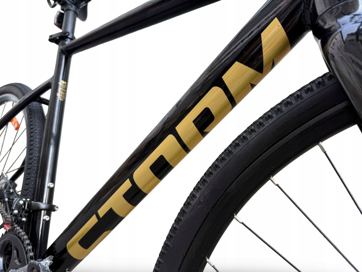 ROWER FITNESS GRAVEL STORM FOCUS 1.0 FLATBAR 56CM BLACK GOLD HYDRAULIKA