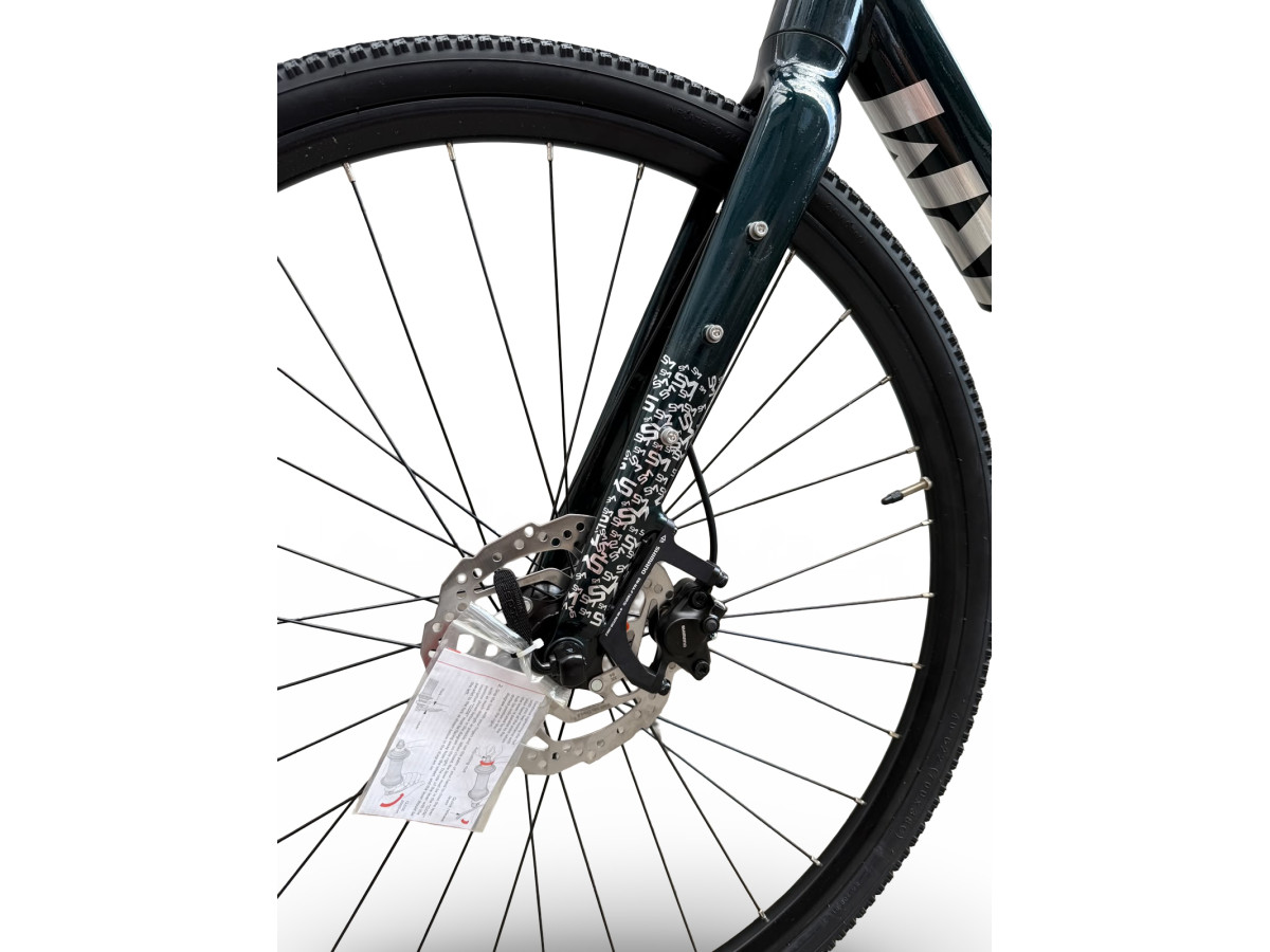 ROWER FITNESS GRAVEL STORM FOCUS 1.0 FLATBAR 56CM GREEN SILVER HYDRAULIKA