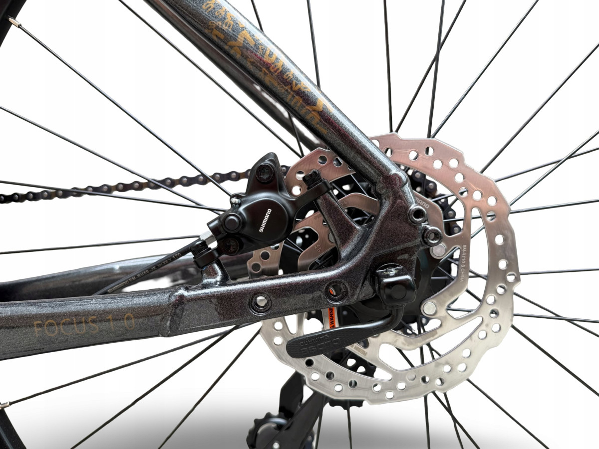 ROWER FITNESS GRAVEL STORM FOCUS 1.0 FLATBAR RAMA 54CM GREY GOLD HYDRAULIKA