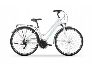 ROWER TREKKINGOWY TABOU KINETIC 1.0 W RAMA 17 SHIMANO 3X6 WHITE/BLUE