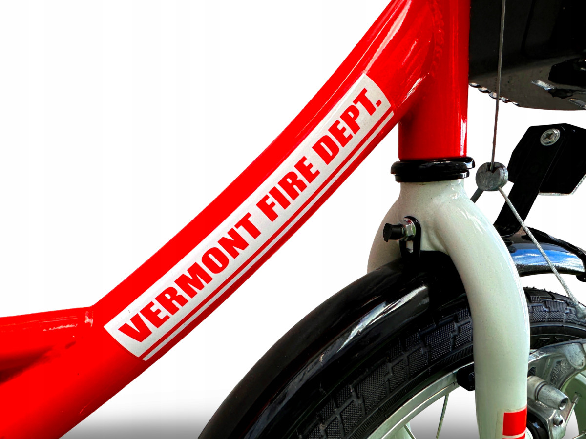 ROWER DZIECIĘCY VERMONT FIRE DEPARTMENT* Koła 16" BŁOTNIKI BAGAŻNIK