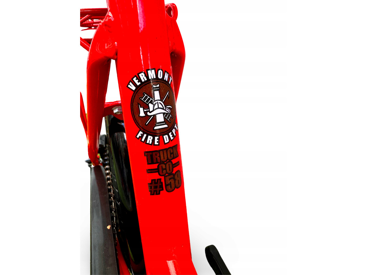 ROWER DZIECIĘCY VERMONT FIRE DEPARTMENT* Koła 16" BŁOTNIKI BAGAŻNIK