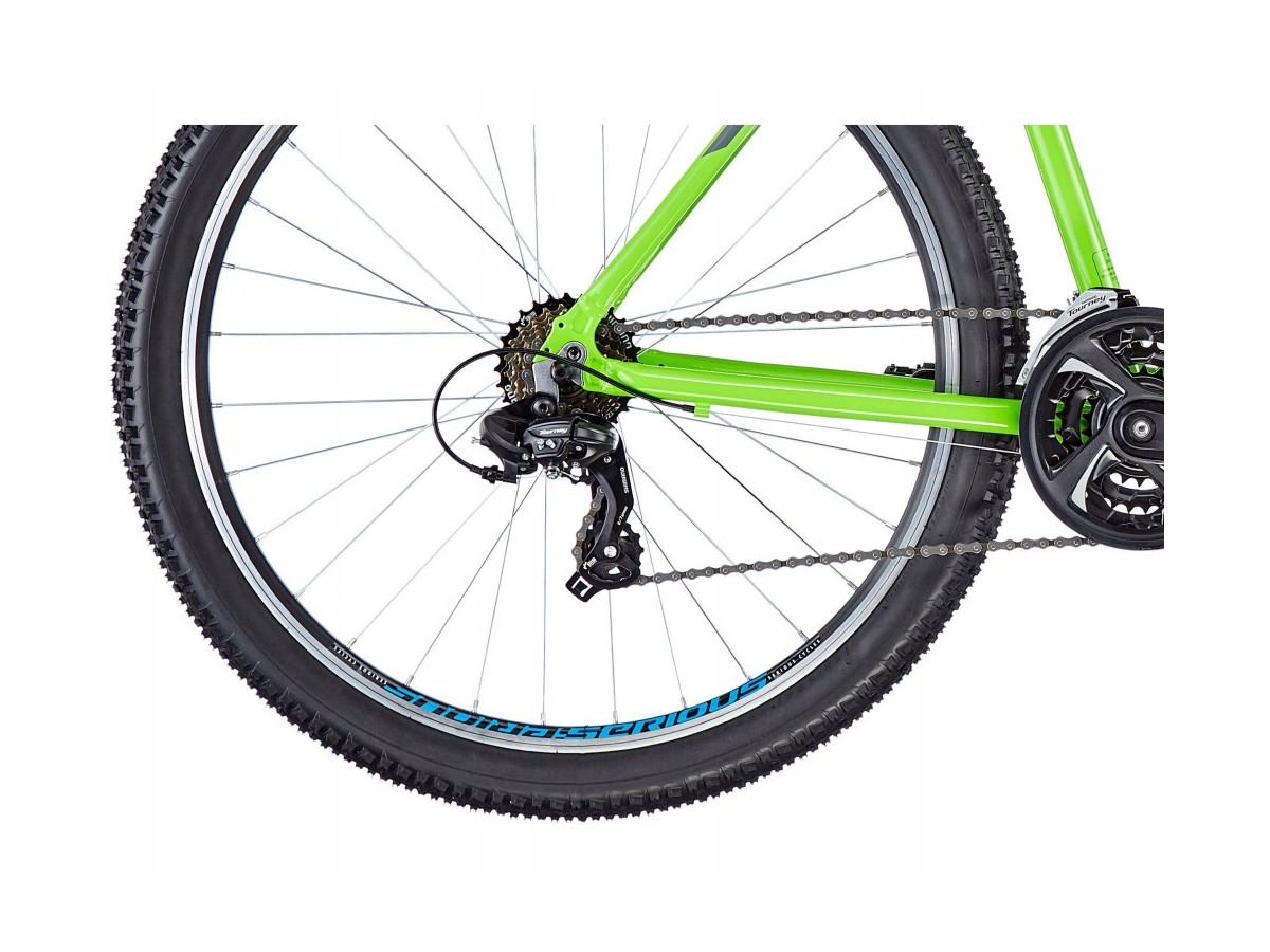 SERIOUS ROCKVILLE GREEN RAMA 46CM SHIMANO TOURNEY KOŁA 27,5" ALUMINIOWY