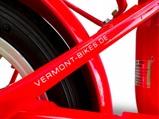 ROWER DZIECIĘCY VERMONT CLASSIC 12" RED BŁOTNIKI BAGAŻNIK ODBLASKI