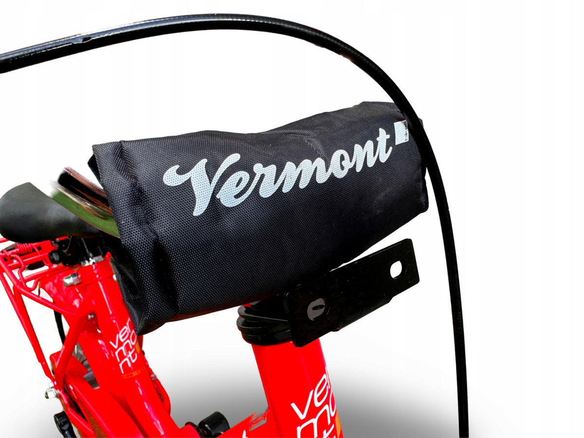ROWER DZIECIĘCY VERMONT CLASSIC 12" RED BŁOTNIKI BAGAŻNIK ODBLASKI