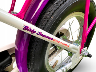 ROWER DZIECIĘCY VERMONT GIRLY PINK PURPLE KOŁA 12 BAGAŻNIK BŁOTNIKI ODBLASK