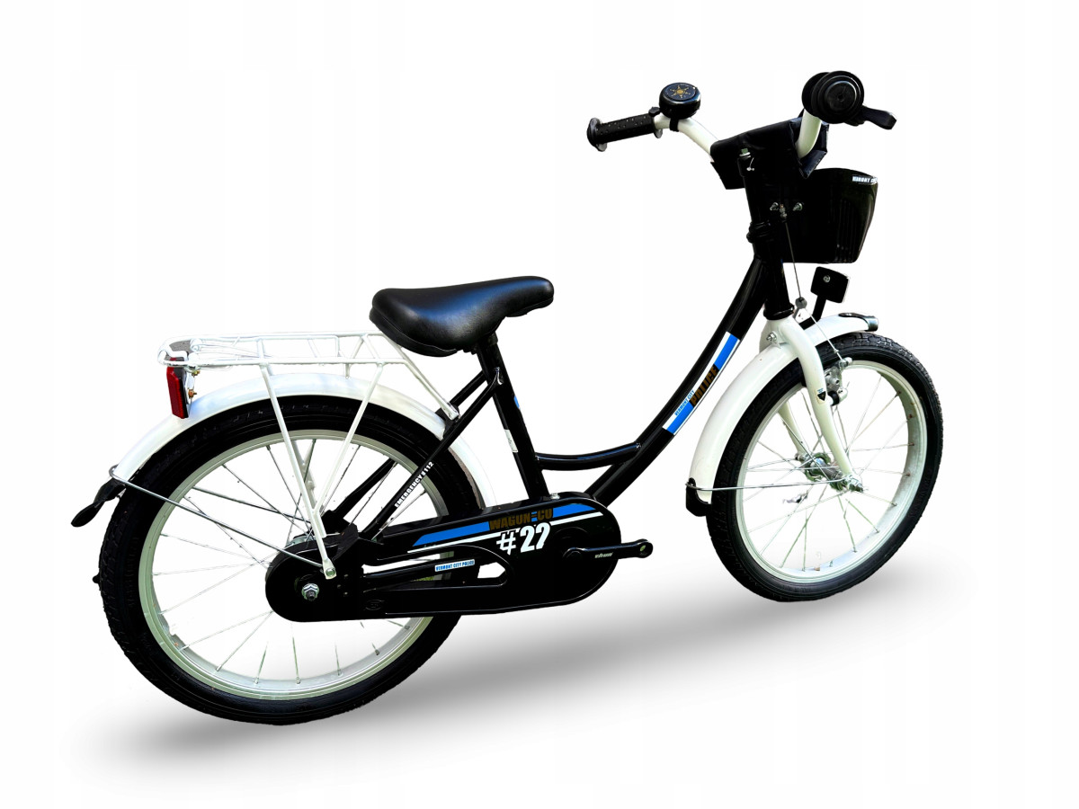 ROWER DZIECIĘCY VERMONT CITY POLICE KOŁA 18" BŁOTNIKI BAGAŻNIK ODBLASKI