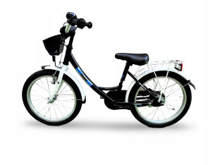 ROWER DZIECIĘCY VERMONT CITY POLICE KOŁA 18" BŁOTNIKI BAGAŻNIK ODBLASKI