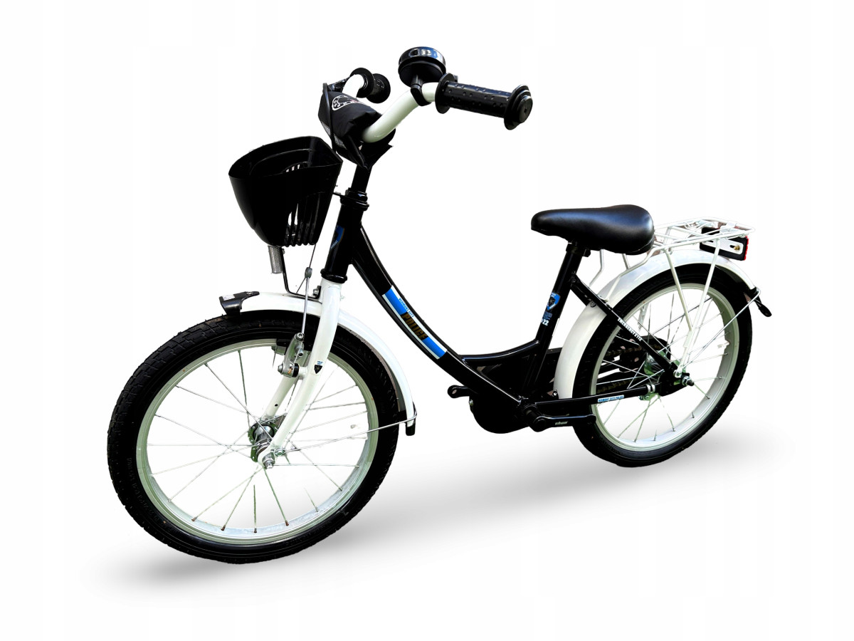 ROWER DZIECIĘCY VERMONT CITY POLICE KOŁA 18" BŁOTNIKI BAGAŻNIK ODBLASKI