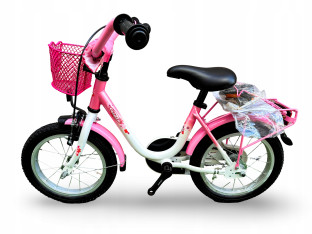 ROWER DZIECIĘCY VERMONT GIRLY SUMMER 14 BŁOTNIKI BAGAŻNIK ODBLASKI