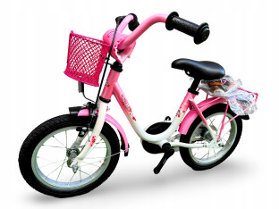 ROWER DZIECIĘCY VERMONT GIRLY SUMMER 14 BŁOTNIKI BAGAŻNIK ODBLASKI