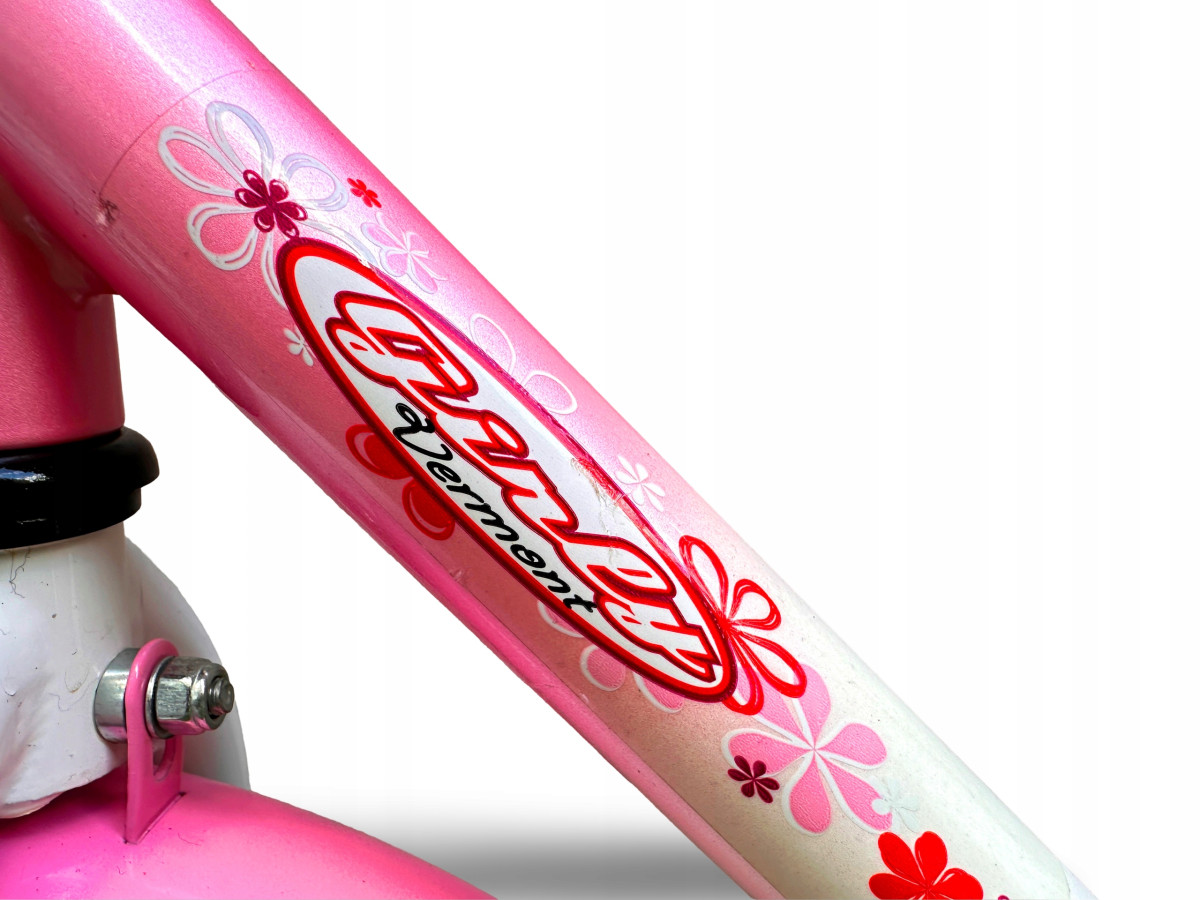 ROWER DZIECIĘCY VERMONT GIRLY SUMMER 14 BŁOTNIKI BAGAŻNIK ODBLASKI