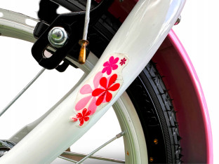 ROWER DZIECIĘCY VERMONT GIRLY SUMMER 14 BŁOTNIKI BAGAŻNIK ODBLASKI