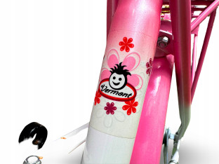 ROWER DZIECIĘCY VERMONT GIRLY SUMMER 14 BŁOTNIKI BAGAŻNIK ODBLASKI