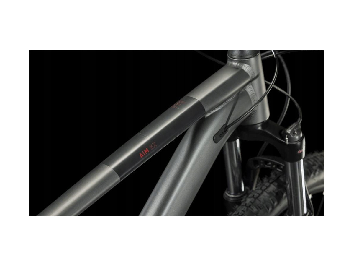 ROWER GÓRSKI CUBE AIM EX GREY'N'RED KOŁA 27,5 RAMA S 16" SHIMANO DEORE 2X10