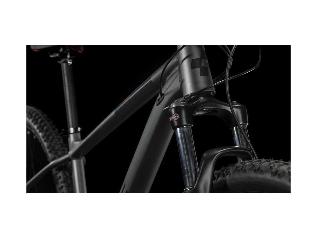 ROWER GÓRSKI CUBE AIM EX GREY'N'RED KOŁA 27,5 RAMA XS 14 SHIMANO DEORE 2X10