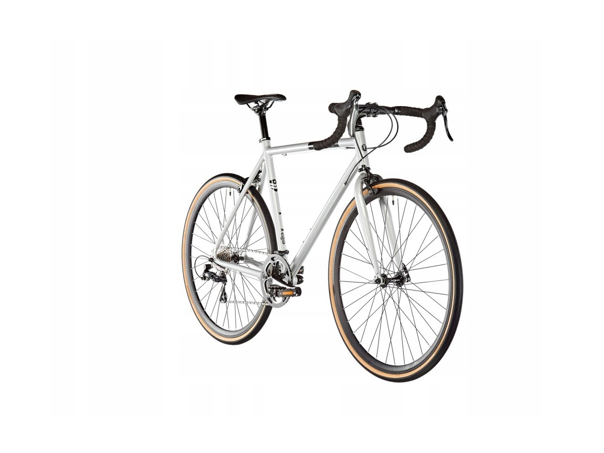 ROWER SZOSOWY GRAVEL FIXIE FLOATER RACE 8S SHIMANO SORA 60CM SILVER