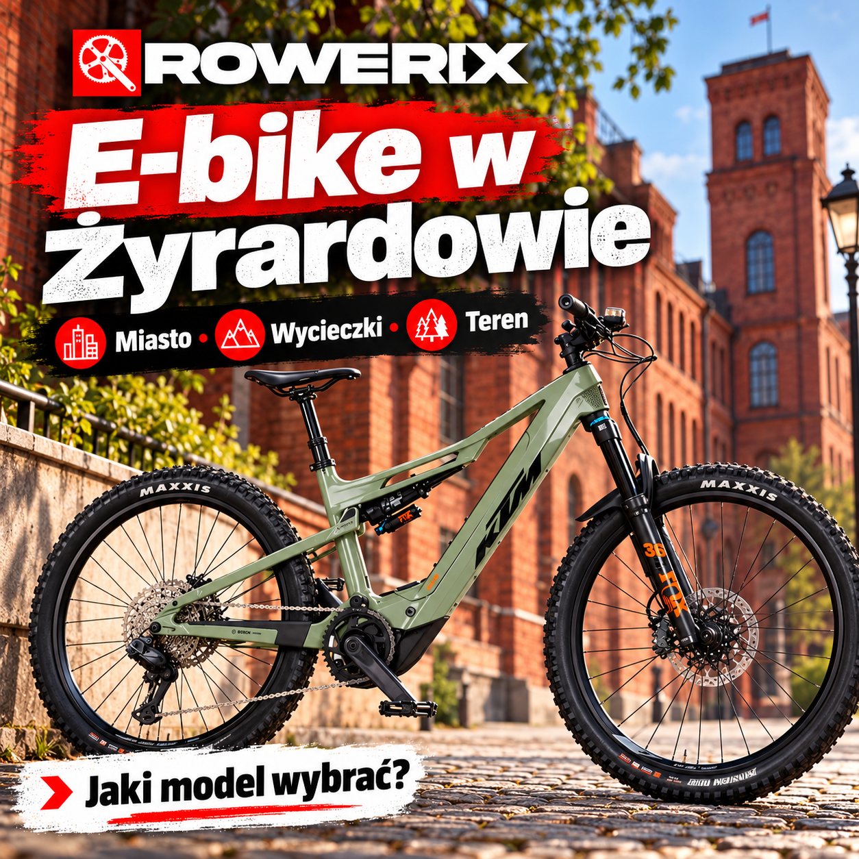 Rowery elektryczne w Żyrardowie – jaki e-bike wybrać do miasta, na wycieczki i w teren?