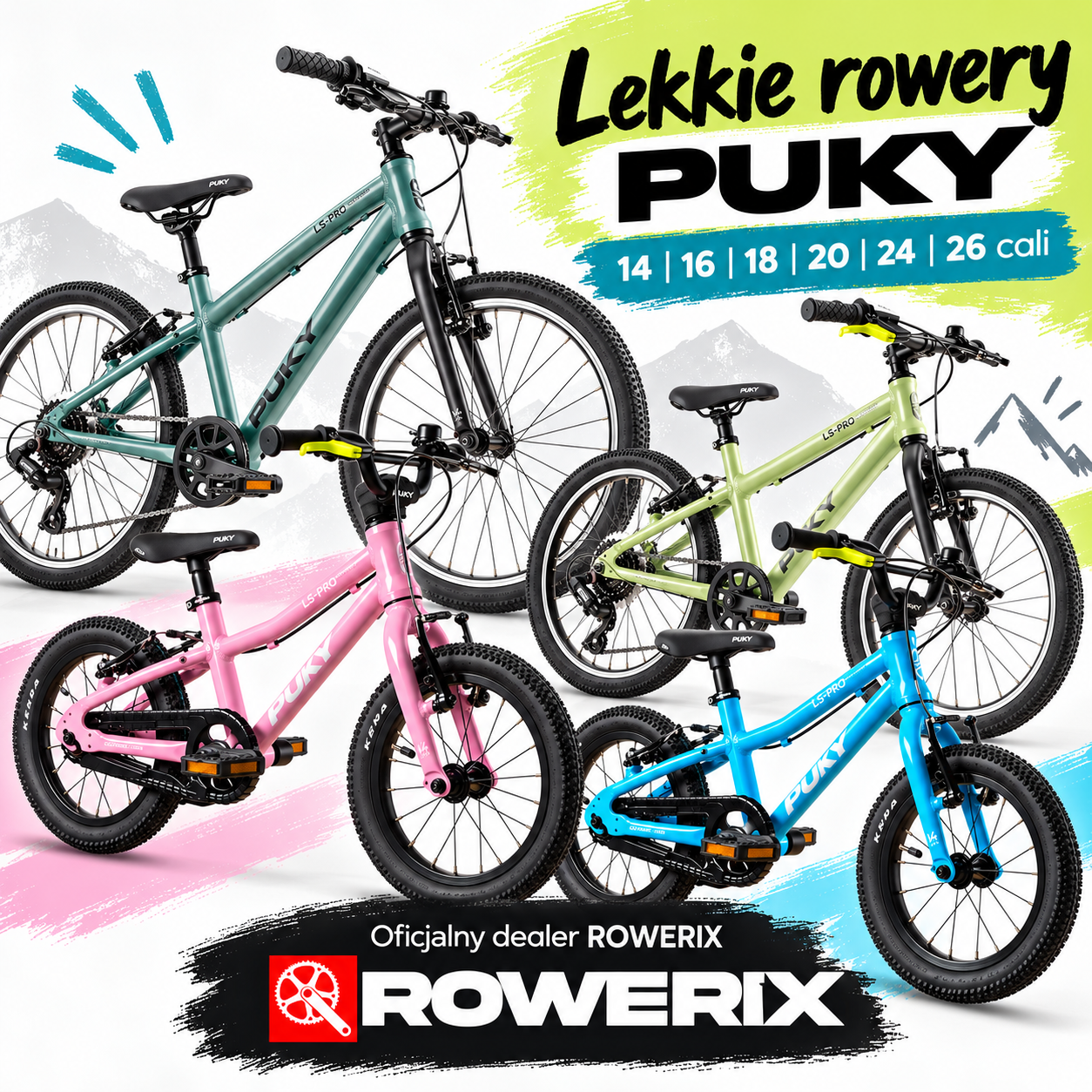 PUKY LS-PRO – lekkie rowery dziecięce 14–26 cali. Czy są lepsze od WOOM?