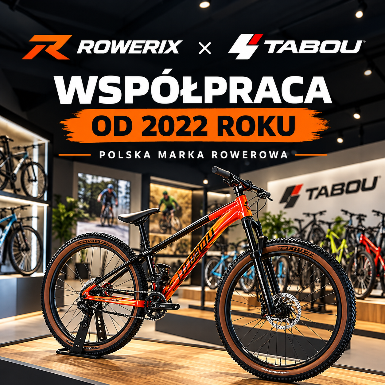 ROWERIX i TABOU – współpraca od 2022 roku, polskie rowery i wspólna pasja do dwóch kółek!